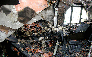 Dwie rodziny ewakuowano po pożarze w Prostkach